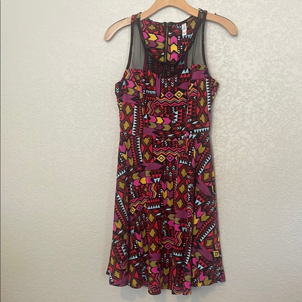 Xhilaration Red and Pink Halter Sundress Mini